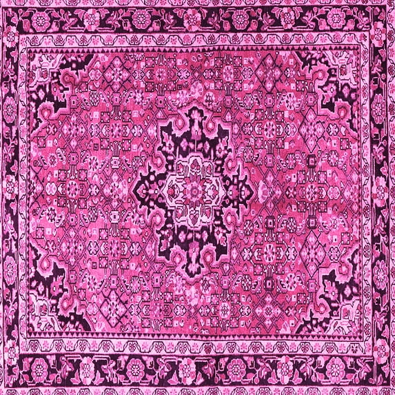 Ahgly Company Indoor Square Persian Pink Traditional Area Rugs, 6' Square