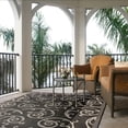 thumbnail image 3 of Safavieh Courtyard Daniel Oriental Indoor/Outdoor Area Rug, Black/Sand, 6'7" x 6'7" Square, 3 of 10