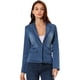 thumbnail image 1 of Chaqueta de mezclilla Allegra K Azul Medio XS para mujer, 1 of 6