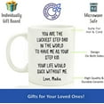 thumbnail image 2 of You Are A Lucky Step Dad, Bonus Dad Coffee Mug, Gift From Step Kid, Funny Step Dad Gifts, Father's Day Gifts, Step Dad Mug, Name, Ceramic Novelty Coffee Mugs 11oz, 15oz Mug,, 2 of 4