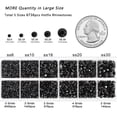thumbnail image 4 of BEADSLAND 6736PCS Hotfix Rhinestones for Crafts, 5 Sizes, SS6-SS30, Black, 4 of 4