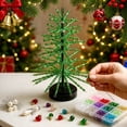 thumbnail image 6 of DIY Beaded Christmas Tree Kit, Handmade Holiday Craft Set, Colorful Beads and Wire Holiday Craft Set for Adults, Tabletop Decor Holiday Xmas Gift, Family Christmas Activity, 6 of 8