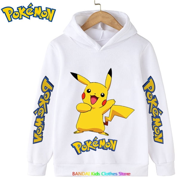 Sudaderas con capucha de Pokémon Kawaii para niños, Ropa para Niñas, Tops para niños, sudadera con estampado de juego, jerséis de manga larga, ropa de calle para bebés qym unisex