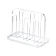thumbnail image 1 of Estante de secado de tazas de hierro, colgador para 6 tazas, organizador de vasos y tazas de té, protector de silicona Blanco, 1 of 7