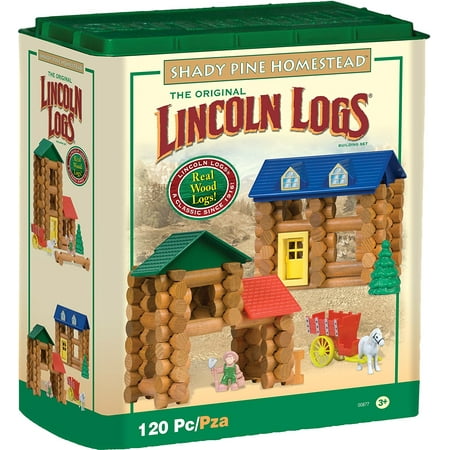 Lincoln Logs Shady Pine Homestead 120 Pc - NEW