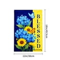 thumbnail image 4 of Amhnf Blessed Flowers And Butterflies Garden Flag For Home Outdoor Garden Yard Decor 12x18 inch, 4 of 5