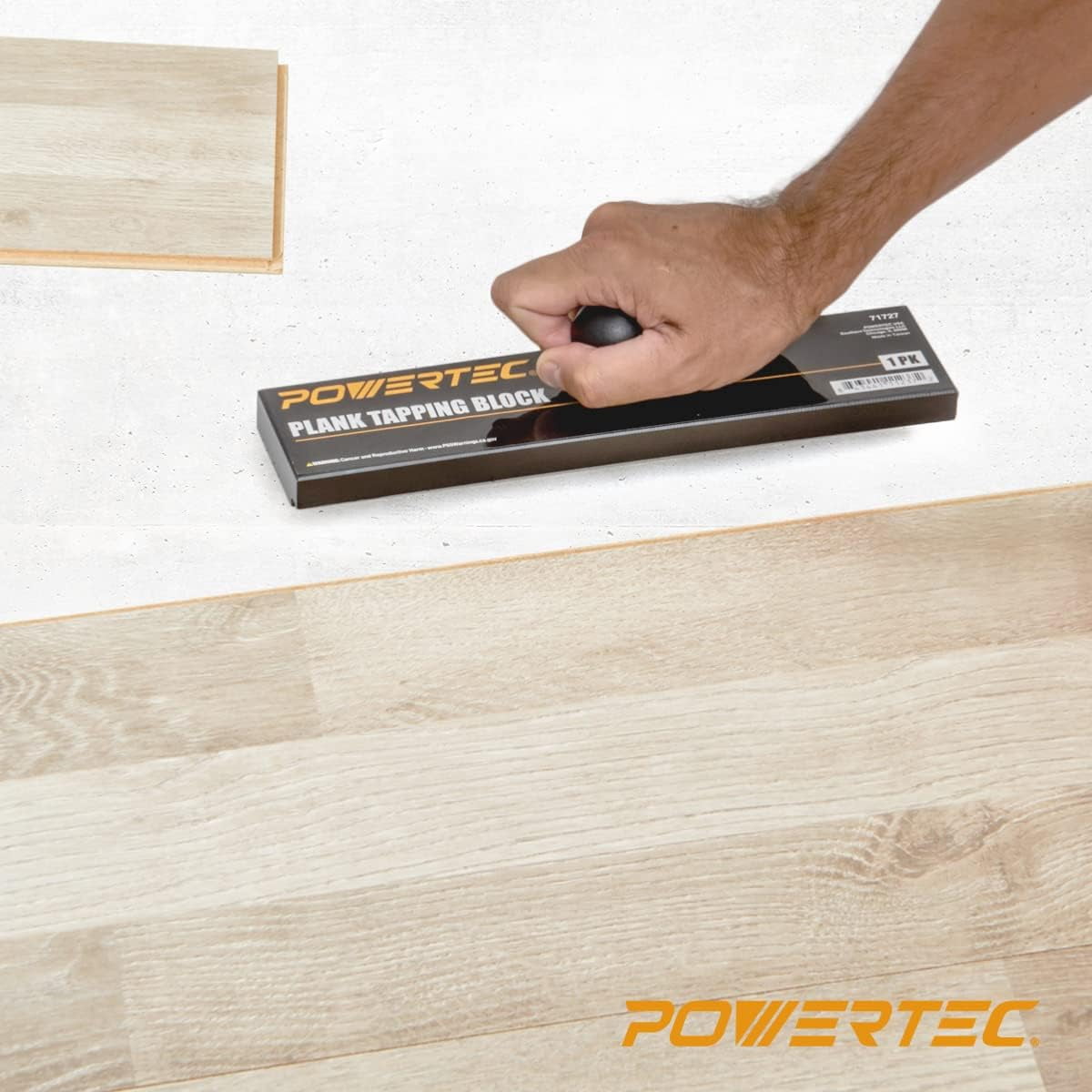 POWERTEC Flooring Installation Kit | Pro Pull Bar and Tapping Block for Laminate and Vinyl Plank Flooring (71852)