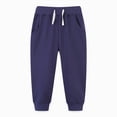 thumbnail image 4 of TOWED22 Toddler Boys Girls Sweatpants Toddler Boys Kids Joggers Pants with Pocket Drawstring Athletic Clothes,Navy,18-24 M, 4 of 4