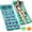 Blue&Green-2 Pack, variant on Inflatable Pool Floats Adult Heavy Duty, 74X34in Oversized Pool Float Lounger Floating Chair Raft with Headrest Cup Holder, Cooling Pool Lounge Lake Lounge Tanning Floats Summer Beach Outdoor
