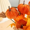 thumbnail image 4 of Cheapark Halloween Fall Decor, Artificial Autumn Pumpkin Berry Flower Maple Plant Stems Picks Vase Decorations, For Home Harvest Holiday Thanksgiving Indoor, 4 of 8