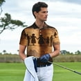 thumbnail image 3 of Balery Vintage Family History Book Camisa Polo de Hombre con Estampado, de Manga Corta y Tejido Medio, Camisa Tipo Golf Polo-XX-Large, 3 of 6