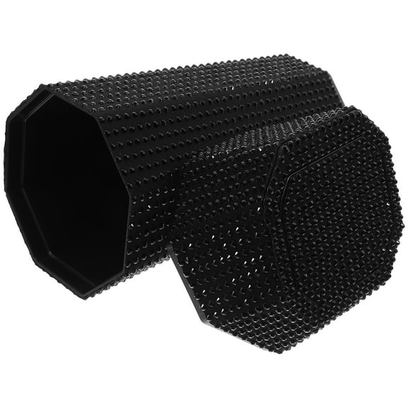 Car Trash Can Accessories Small Rhinestones Vehicle Desk Bucket Garbage with Cover