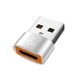 thumbnail image 2 of 6A Tipo-C a USB3.0 Adaptador Convertidor OTG para Samsung Xiaomi PC (1pc Plata), 2 of 5