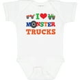 thumbnail image 3 of Inktastic I Love Trucks Boys or Girls Baby Bodysuit, 3 of 5