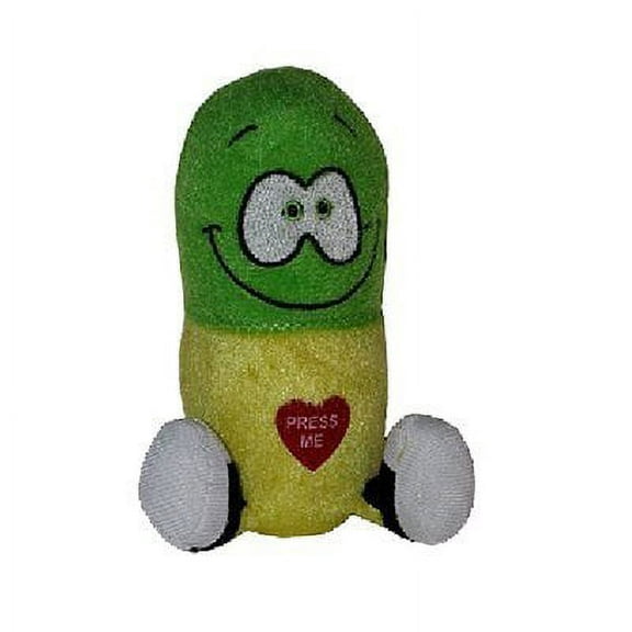 5" Inch Plush Giggling Happy Pill in Green and Yellow Set of 1