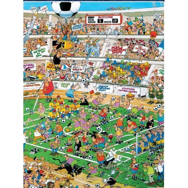 Cartoon Capers, Soccer Football 550 piece puzzle, Jan van