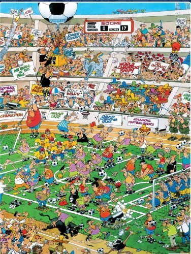 Cartoon Capers, Soccer Football 550 piece puzzle, Jan van