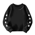 thumbnail image 5 of Cowsor Womens Varsity Oversized Sweatshirt Crewneck Long Sleeve Casual Fashion Pullover Top Fall Outfits, 5 of 5