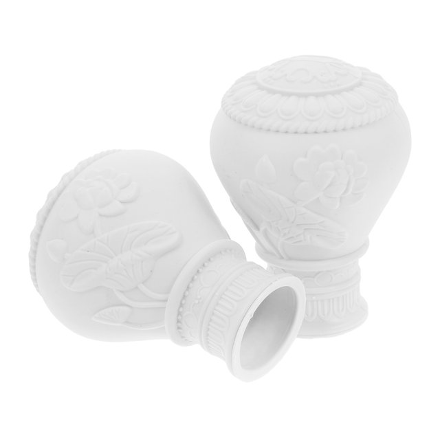 KAKOWELY Embouts de Tringle à Rideaux 2 Pcs Embouts Décoratifs pour Tringle à Rideaux Uniquement Embouts de Remplacement Modernes pour Tringles à Rideaux