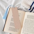 thumbnail image 4 of Kdxio Beige Sparkling Glitter Print Metal Tassel Bookmarks,Perfect Gift for Art Lovers and Bookworms Metal Bookmarks for Women, 4 of 8