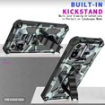 thumbnail image 2 of for Xiaomi Redmi Note 11 Pro Camouflage Case, Heavy Duty Shockproof Protection Military Grade Built-in Magnetic Kickstand Camo Cover for Xiaomi Redmi Note 11 Pro+/11 Pro MC Mint Green, 2 of 14