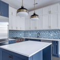thumbnail image 2 of LLC Waterproof Blue PVC Self Adhesive Tile Stickers for Bathroom and Kitchen - 20 Pieces, 20x20cm, 2 of 5