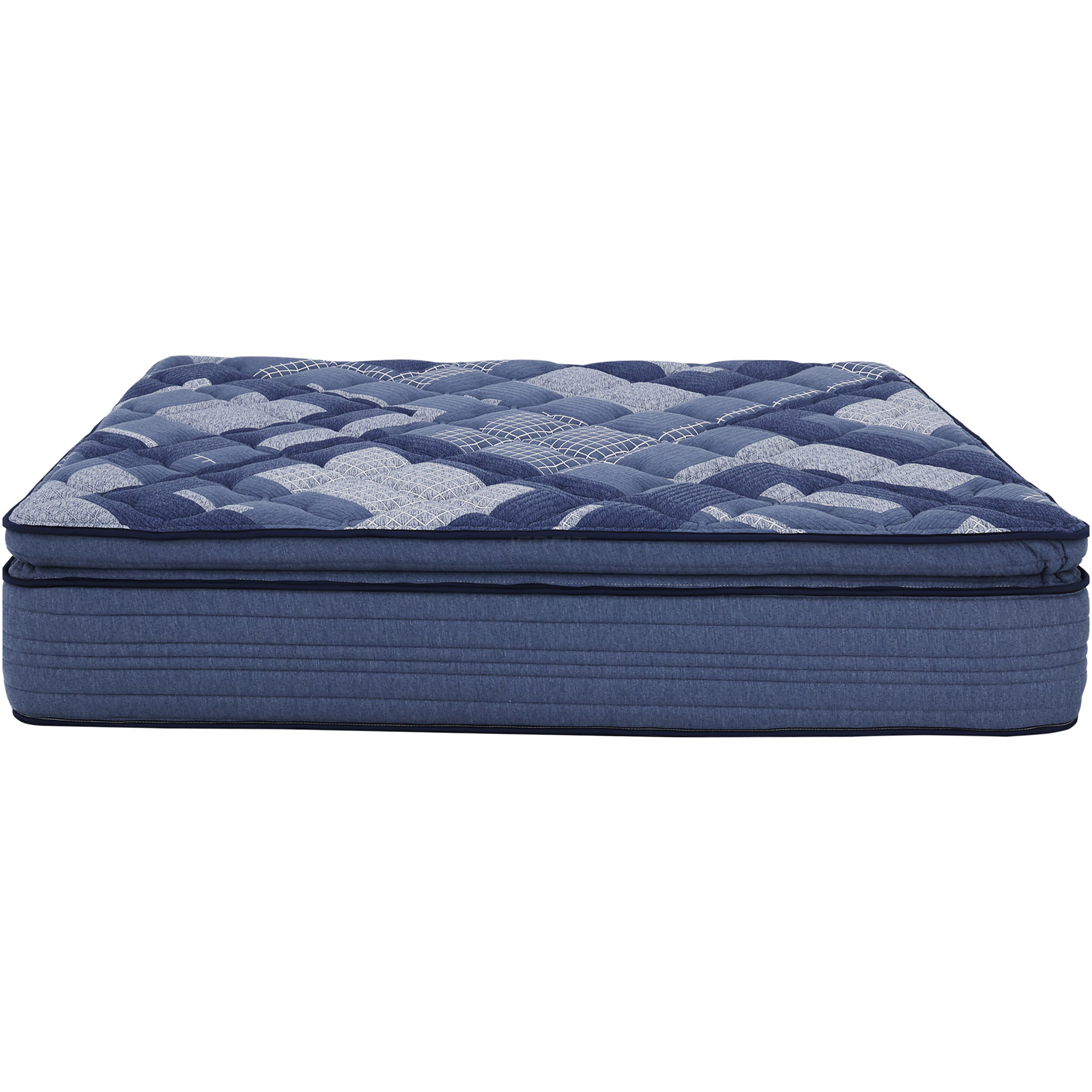 JERFIT 14 Inch King Size Mattress, Blue Multi Color Pocket Spring Hybrid Mattress with Memory Foam for Motion Isolation Pressure Relief, CertiPUR-US Certified, Roll-Packed for Easy Setup