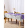 thumbnail image 3 of Purple Grey Abstract Rectangle Tablecloth, Gradient Geometric Graffiti Modern Art Waterproof & StainResistant Tablecloth, Washable Oil-proof Table Cover for Dining/Party/Wedding/Buffet 54x108 In, 3 of 9
