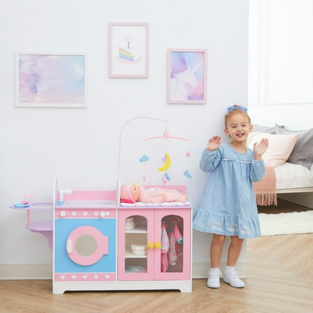 UPC 810014817859 product image for Olivia s Little World Wooden Baby Doll 6-in-1 Changing Station | upcitemdb.com