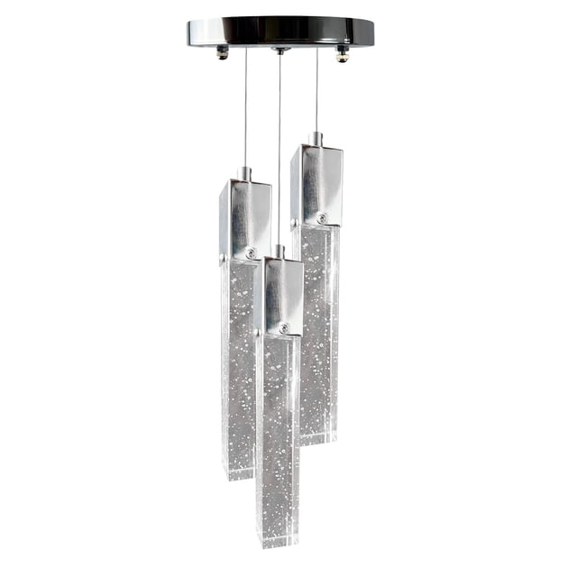 Lámpara de Techo con Chip LED Star Cristal Cortado 3 Luces