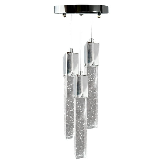 Lámpara de Techo con Chip LED Star Cristal Cortado 3 Luces