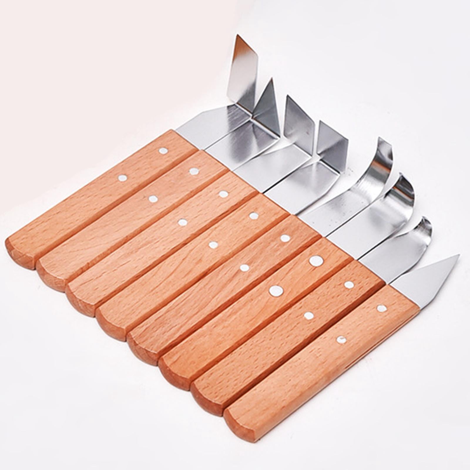 Sharprepublic 8x Clay Sculpture Knives Clay Modelling Shaping Knives Kit for Wood DIY Cups