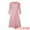 Pink, variant on A-Line Contrast Color Tweed Trim Dress M Yellow