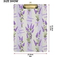 thumbnail image 2 of FMSHPON Purple Lavender Flower Bouquet Clipboard Hardboard Wood Nursing Clip Board and Pull for Standard A4 Letter 13x9 inches, 2 of 7
