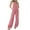 Pink, variant on Summer Jumpsuits for Women Plus Size Summer Casual Denim Long Rompers Women's Fashion Adjustable Strap Overalls with Pockets S-2XL