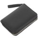 thumbnail image 1 of Black PU Women's Card Organizer with Zipper Closure for Storage Use Small Wallet Coin Purse 4.3 x, 1 of 5