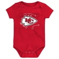 thumbnail image 2 of Newborn & Infant Kansas City Chiefs Team Starter 3-Pack Bodysuit Set, 2 of 4