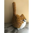 thumbnail image 4 of Crochet Orange Tabby Cat Birthday Gifts for Friend Positive Decor, 4 of 4