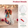 thumbnail image 4 of Uemuo Colorful Dachshund Art Print Christmas Stockings, 18inch Xmas Hanging Stocking Decorations for Christmas Party Family Decor, 4 of 7