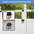 thumbnail image 3 of Heavy Duty Gate , Double Side Gate Latches, Matte Black Fence , Garden Door , Pool Gate, 3 of 7