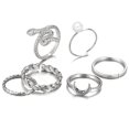 thumbnail image 1 of Alloy Finger Rings Fashion - 6PCS Faux Pearl Joint Rings Snake Ring Midi Rings, 1 of 6