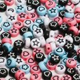 thumbnail image 4 of 100Pcs Mixed Pattern Acrylic Beads Flat Round Loose Spacer Beads For Needlework Diy Jewelry Making Bracelet Necklace Accessories, 4 of 5