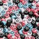 thumbnail image 4 of 100Pcs Mixed Pattern Acrylic Beads Flat Round Loose Spacer Beads For Needlework Diy Jewelry Making Bracelet Necklace Accessories, 4 of 5