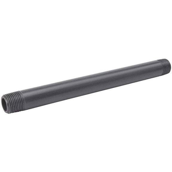 Mueller Streamline PVC Nipple Schedule 80 - Gray - 1/2" x 8"