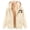 Beige, variant on Womens Hoodies Halloween Unisex Festive Print Zip Up Sweatshirt Long Sleeve Pullover Tops With Pockets Fleece Lined Warm Soft Beige L