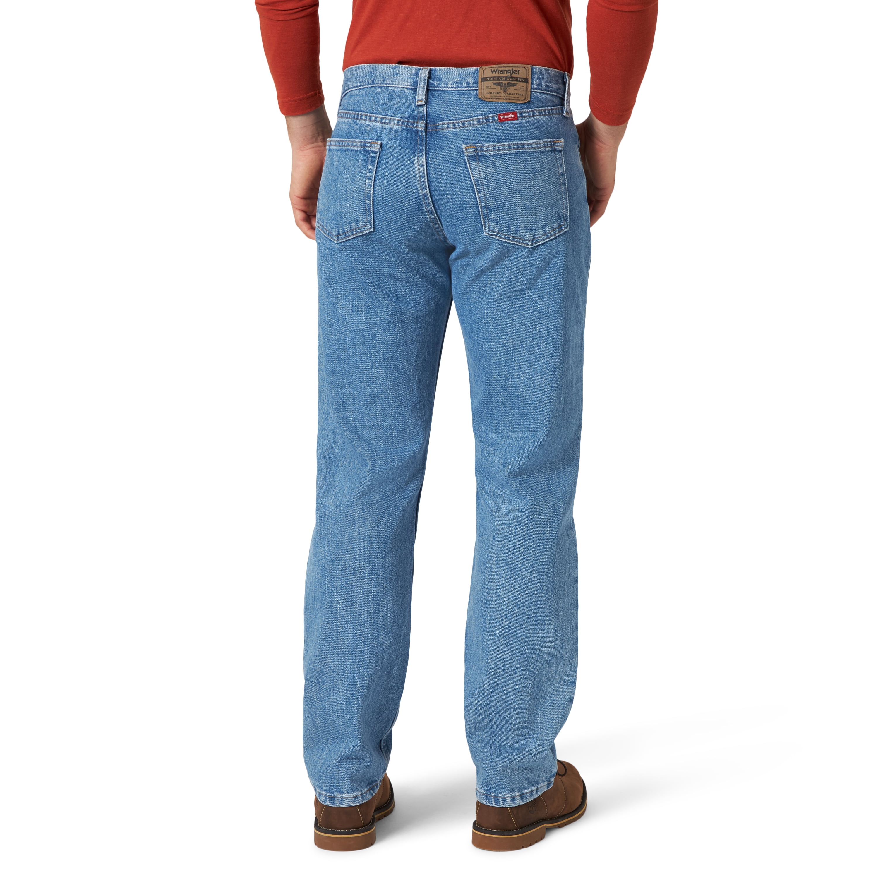 Wrangler Men's and Big Men's Relaxed Fit Cotton Jeans
