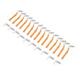 thumbnail image 5 of 25Pcs L Shape Push Pull Interdental Brush Oral Care Teeth Whitening Dental Tooth Pick Tooth Orthodontic Cleaning Brush Orange, 5 of 5
