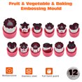 thumbnail image 3 of 12 unids/set molde de grabado en relieve molde para cortar galletas vegetales frutas Fondant pastel galleta émbolo molde cortador herramientas rebanar moldes cortes yeacher natural, 3 of 7
