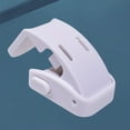 thumbnail image 4 of Right Angle Child Safety Lock, Baby Proofing Cabinet Locks for Drawers Corners, No Drill Adhesive Childproof Latches for Kitchen Furniture, 2.4X2In (1Pcs) White, 4 of 8