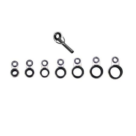 Fishing Rod Guides Replacement Ceramic Fishing Rod Guide Rings Casting Fishing Rod Eyelet Repair Set Guides Rod Eyelets